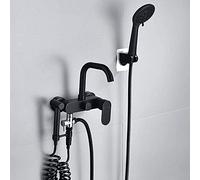 Bathroom Taps Set 360 Rotation Hot and Cold Bath Shower Taps Mixer Set Single Lever-Chrome-B