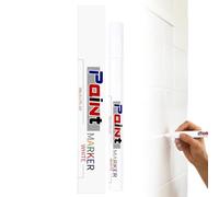 Bathroom Tile Grout Filler Pen - Waterproof Quick Fix Long Lasting Paint Marker, Mold Precise Fine Tip, Bright White Restore Finish | Ceramic Tile Repair Restoration Refresh Kit