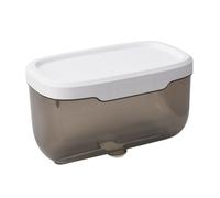Bathroom Tissue Box Transparent Wall Mounted Tissue Dispenser Waterproof Plastic Toilet Paper Holder