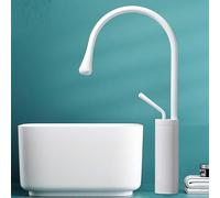 Bathroom, Toilet, Basin Faucet, Raised Table, Hot and Cold, Faucet, White, High