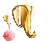 Bathroom Towel Hooks, Gold Self Adhesive Hooks For Hanging, Wall Mounted Hook's, Bathroom Towel Hook For Shower Kitchen Closet Entryway Home Room Office Laundry Cabinet Key Purse Bag Backpack Wreath