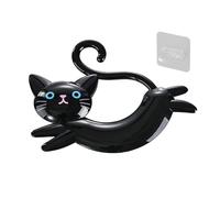 Bathroom Towel Rack - Funny Cat with Hook for Wall Mounted Organization, Towel Holder 24.5x19.5cm Lightweight 60g Decorative Rack for Home Apartment Shower Office Farmhouse Restaurant Dorm RV