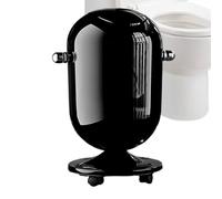 Bathroom Trash Can with Lid - 15L Kitchen Garbage Bin for Hygienic Waste Management, Storage Organizer with Wheels, Ideal para Home, Dorm, Apartment, Living Room, Bedroom, and Camping