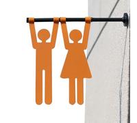 Bathroom Wall Signs - Modern Lightweight Art Business Use | Clean Minimal Decor with Easy Mount Design, Practical Notice Display for Toilet Areas Home Office Workspaces Employees Women Men