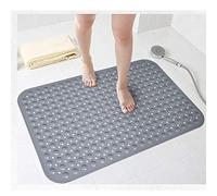 Bathsafe Alfombrilla de baño extra ancha de 90 x 60 cm, antideslizante, suave, antideslizante, TPR con ventosas fuertes, alfombrillas antideslizantes para baño, inodoro, hotel, alfombrilla de
