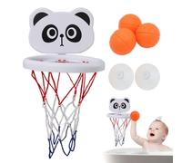 Bathtub Basketball Hoop, Cartoon Suction Cup Backboard Set, 2.4in Portable Interactive Water Play Toy Kids, Fun Bathroom Game for Boys, Girls, Preschoolers at Home