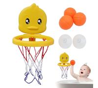 Bathtub Basketball Hoop, Cartoon Suction Cup Basketball Net, Portable Water Play Sets , Interactive Game for Boys Girls (Multicolor Set) for Bathroom, Preschool, Home Fun