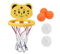 Bathtub Basketball Hoop, Cartoon Suction Cup Basketball Set, Fun and Engaging, Portable Interactive Water Play Game for Boys, Girls, Preschoolers & Home Bath Time