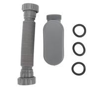 Bathtub Drain Pipe 1.5 Inch | Flexible PVC Scent Management | Shower Drainage Pipe for Bathroom/Wooden Tub/Bath Basin | High Temperature & Damage Proof