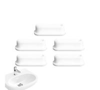 Bathtub Drain Stopper - Silicone Sink Hole Cap | Gasket Plug Sealing Replacement | 5 Pieces Overflow Plug Sealing Caps for Home Sink Basin Kitchen Countertop Bar Bathroom Laundry Vanity