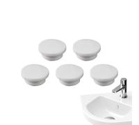Bathtub Drain Stopper - Silicone Sink Hole Cap | Gasket Plug Sealing Replacement | 5 Pieces Overflow Plug Sealing Caps for Home Sink Basin Kitchen Countertop Bar Bathroom Laundry Vanity