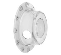 Bathtub Overflow Drain Cover - PVC 15,5 x 5 cm | Clear Suction Cup Bath Tub Cover | Overflow Drain Stopper For Deeper Bathing Relaxing Bathroom Accessory The Perfect Choice For Any Family Bathtub.