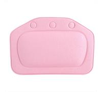 Bathtub Pillow, Soft Foam Padded Head Neck Back Support Cushion (Pink)