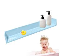 Bathtub Splash Guard, Silicone Water Barrier, Kids Shower Toys Organizer Water Burst with Strong Suction Cup for Bathroom, Vanity, Sink, Counter, Desk, Home, Apartment, Hotel
