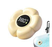 Bathtub Temperature Gauge - Floating Digital Sensor for Water Safety | ABS Waterproof Flower Meter with LED Screen, Real Time Bath Reading Tool for Kids Bathroom Shower Pool Use