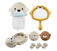 Bathtub Toy, Bathtub Animal Toys Set, Interactive Floating Water, Safe Build, Fun for Home, Hotel, Bathroom, Bathing, Pool, Beach, Shower and Outdoor Trips