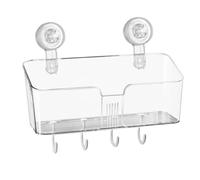 Bathtub Toy Organizer - 4 Removable Hooks Bathtub Toy Rack, Transparent Quick Dry Storage Box for Bath Toys, Bathroom Toys Holder for Easy Organization and Clean Up Easily Accessible 11 Inches