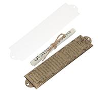 BATHVEVE 1 Juego Mezuzah Judaica de Metal Decorativa con Hebrea Adorno Religioso para Hogar Judío de Hanukkah
