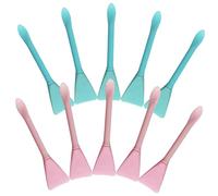 BATHVEVE 10 Piezas Cepillo De Silicona Para Mascarillas Herramienta Cosmética De Belleza Aplicador De Mascarilla Facial Pincel De Silicona Multifuncional Uso Baño o Spa