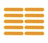 BATHVEVE 10 Unidades Señal Reflectante de Vidrio y Abs Color Amarillo para Seguridad Vial Superficie Reflectante Rectangular y Alta Fiabilidad Condiciones Climáticas