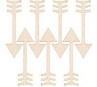 BATHVEVE 100 Piezas de Rodajas de Flecha de Madera para Manualidades, sin Terminar, Adecuadas para Pintar y Escribir, Ideales para Decorar Tu Hogar y Proyectos de Artesanía