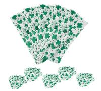 BATHVEVE 10piezas Diadema Elástica Cruzada Para Día De San Patricio Estampado De Trébol Verde Accesorios De Cabello No Deslizantes Para Mujeres y Niñas Para Yoga y Actividades Al Aire