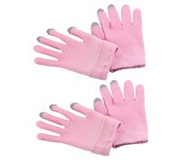 BATHVEVE 2 Guantes Hidratantes de Gel para Manos de Guantes Exfoliantes y Moisturizing Spa para Cuidado Rosa Perfectos para Hogar Salón de de Cera Caliente y Cumpleaños y