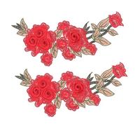 BATHVEVE 2 piezas Parches Bordados para Ropa para Manualidades DIY Apliques de Lavables y Elegantes para Decorar Ropa y Reparar Quilts