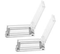 BATHVEVE 2 Piezas Protector Botón Pulsador Adhesivo Cubierta Transparente Redonda para Lavavajillas y Lavadora Toque Accidental Fácil Instalación