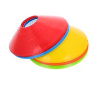 BATHVEVE 25 Piezas Conjunto de Marcadores de Conos para Entrenamiento de Fútbol y Baloncesto Conos de Plástico Duraderos Colores para Adultos para Ejercicios de Agilidad y Práctica