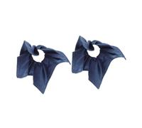 BATHVEVE 2piezas Diademas De Pano De Denim Azul Para Mujeres Accesorios Retro De Cabello Banda Elástica Cómoda Para Tipo De Peinados Ocasiones Casual y Formales