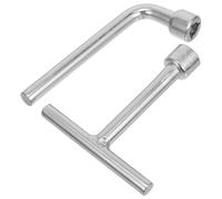 BATHVEVE 2piezas Llave Triangular Acero Inoxidable para Caja Eléctrica Medidor Agua Puerta Elevador