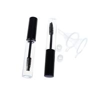 BATHVEVE 2Piezas Tubo De Pestañas Vacío Con Cepillo y Transparentes Para DIY Rímel Crema Para Pestañas Accesorios De Maquillaje Prácticos