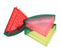 BATHVEVE 3 Juguetes Masticables para Reducción de Estrés para Perros Forma de Fruta de Sandía, Material TPR Resistente y Ayuda Dentición en Días de Verano