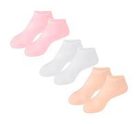BATHVEVE 3 Pares Calcetines hidratantes y anti-cracking seco absorbente tobillo Suave Hidratar chicas medias calcetines mujer calcetines de masaje de pie calcetines de spa hidratantes sebs