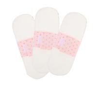 BATHVEVE 3 piezas Compresas Reutilizables de Algodón Toallas Menstruales Lavables y Transpirables para Mujer Almohadillas Higiénicas Suaves y Absorbentes con Botones de Seguridad