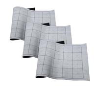 BATHVEVE 3 Piezas Water Drawing Cloth For Calligraphy Reusable Chinese Calligraphy Mat With Grid Practicing Tool For Students Convenient And Clean Writing Experience Grey