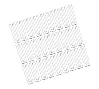 BATHVEVE 30 Piezas Ganchos Metálicos para Cortinas de Acero Inoxidable de Puntas de Resistentes y Fáciles de Instalar para Plisado y Colgado de Cortinas Domésticas