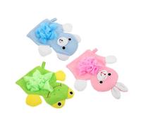 BATHVEVE 3Piezas Guantes Exfoliantes Ducha de Limpiadores Corporales y Hombres y Mujeres Material Suave