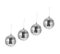 BATHVEVE 4 piezas Bolas de Espejo Decorativas para Fiestas Set de Esferas Reflectantes para Decoración de Barra y Temáticas para Bodas y