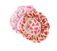 BATHVEVE 4piezas Gorros De Dormir Para Estampados Dolphin Watermelon Satin Sleep Caps for Babies Bath