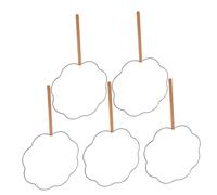 BATHVEVE 5 Piezas Marco de Abanico de Forma de Diseño Portátil y Plegable para Manualidades para Proyectos Bodas para Hanfu