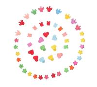 BATHVEVE 50 Pinzas Pelo de Niña en Plástico Diseño de Flores y Estrellas, Clips Pequeños que No Dañan el Cabello y Son Difíciles de Caer, Ideales para Uso Diario Color Color Aleatorio