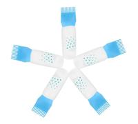 BATHVEVE 5piezas Botellas De Tinte Aplicador De Aceite Con Peine Peine Práctico Botella De Aceite Grifo Peluquería Aplicadora Escala De Precisión