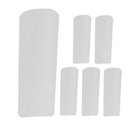 BATHVEVE 6 Piezas Pestañas de Reparación para Fijadores de Aluminio para Reparación de Listones para de Ventana y Puertas Deslizantes