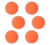 BATHVEVE 6 Piezas Puck de Hockey para Exteriores en Superficies Urbanas y Pavimento, Fabricado en PVC Naranja Alta Visibilidad y Pase Preciso para Hockey sobre Patines