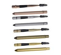 BATHVEVE 8 piezas Aplicadores de Máscara de Pestañas y Cejas Mate Rosa y Plata Herramienta de Maquillaje Reutilizable para Aplicar Gel y Cejas y Pestañas