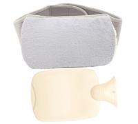 BATHVEVE Bolsa De Agua Caliente Para Calentar El Estómago Con Cinturón De Felpa Para Invierno Bolsa De Agua Caliente Doméstica y Compacta