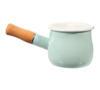 BATHVEVE Cacerola Pequeña Esmaltada Antiadherente para Leche y Salsas con Mango Olla Multifunción para Cocinar y Calentar Cocina Eléctrica y Cerámica para Bebés y Preparar Color Aleatorio