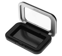 BATHVEVE Caja de Agujas Magnética Negra Esmerilada para Costura y Punto de Cruz, Soporte Organizador Antideslizante para Almacenar Agujas y Alfileres, Kit de Almacenamiento Práctico